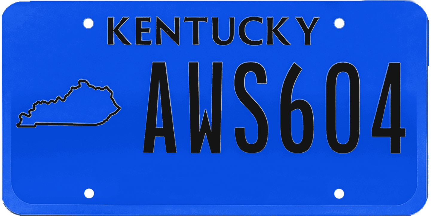 Kentucky License Plate Wrap Kit