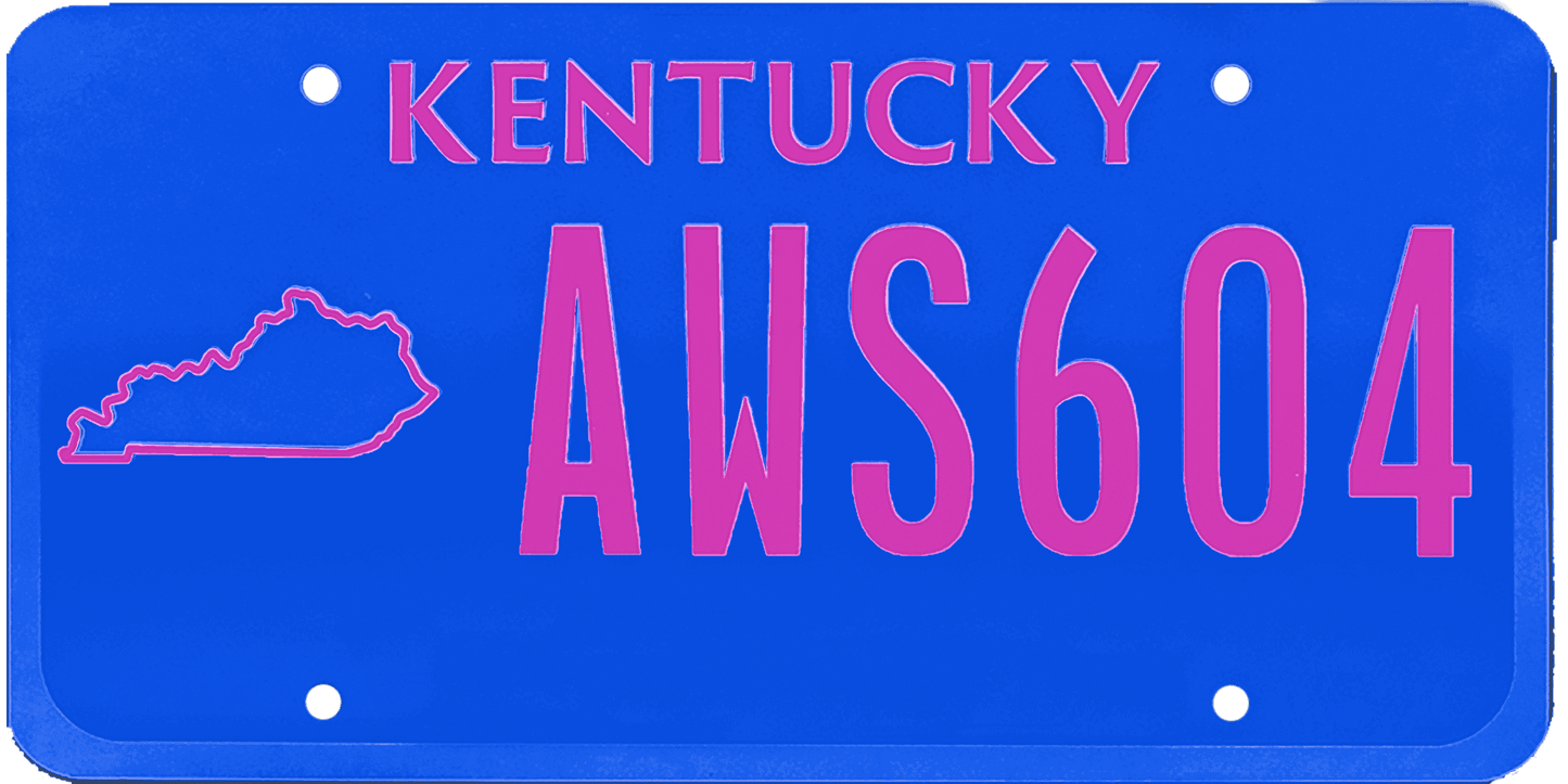 Kentucky License Plate Wrap Kit