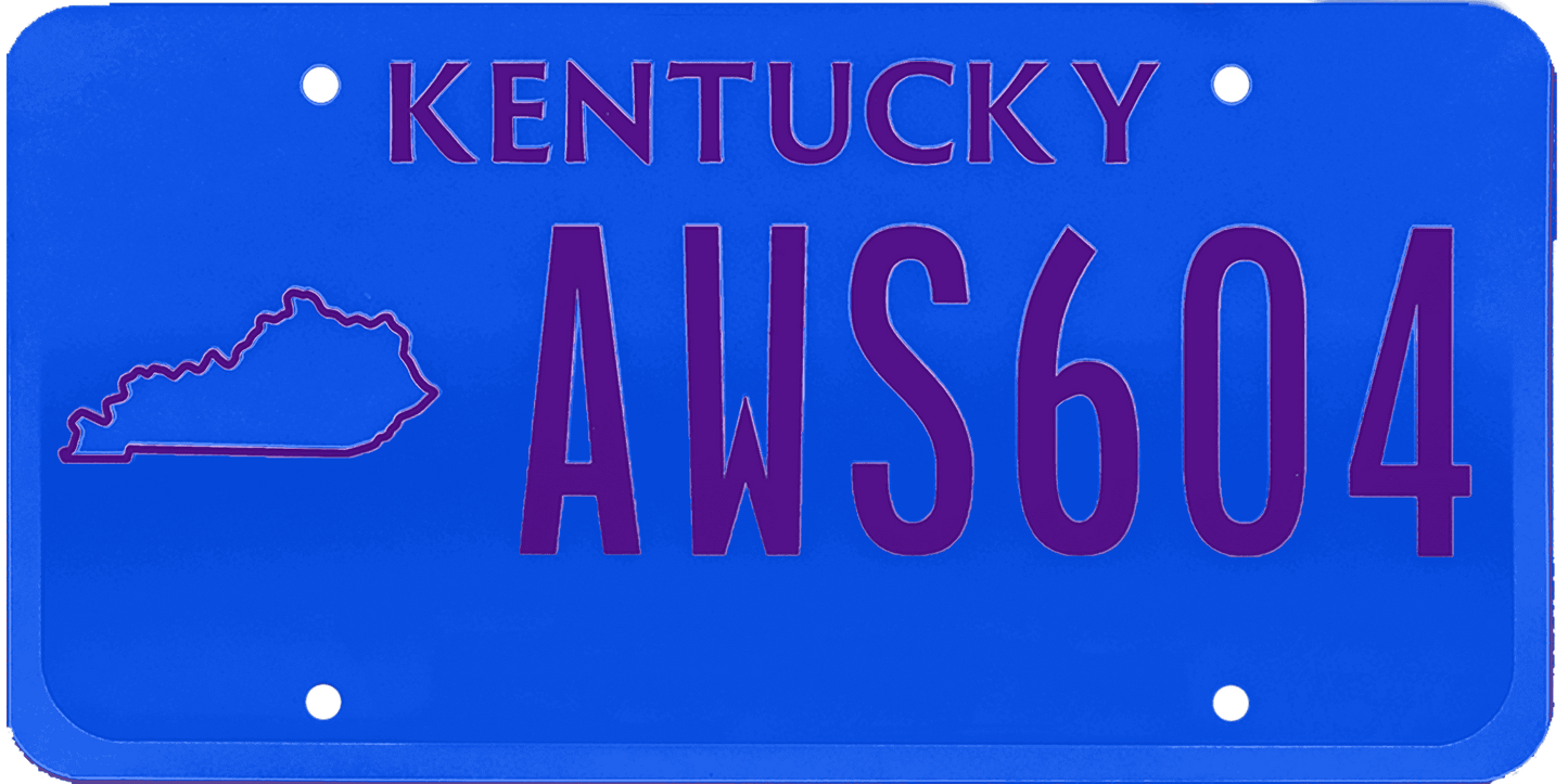 Kentucky License Plate Wrap Kit