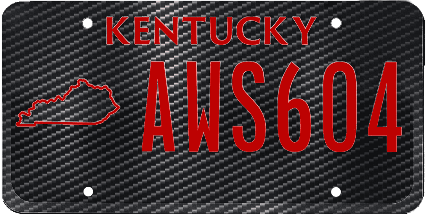 Kentucky License Plate Wrap Kit