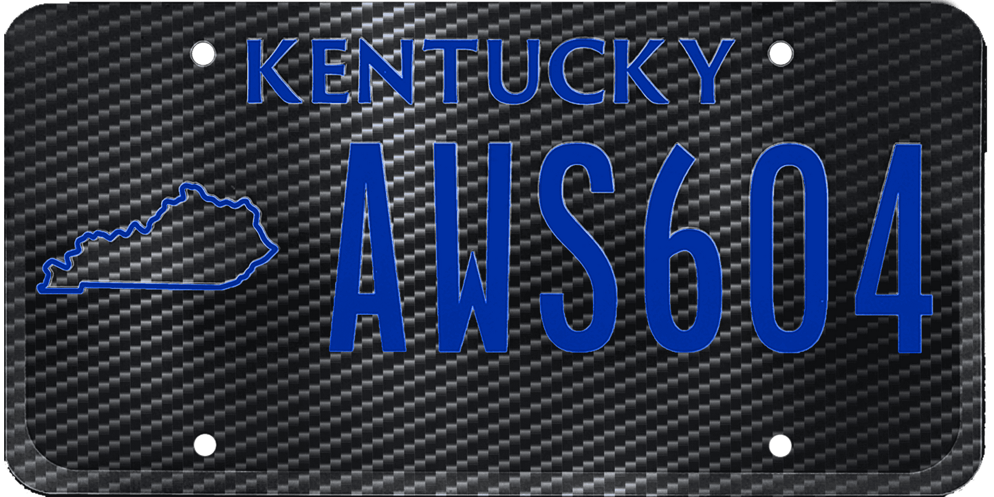 Kentucky License Plate Wrap Kit