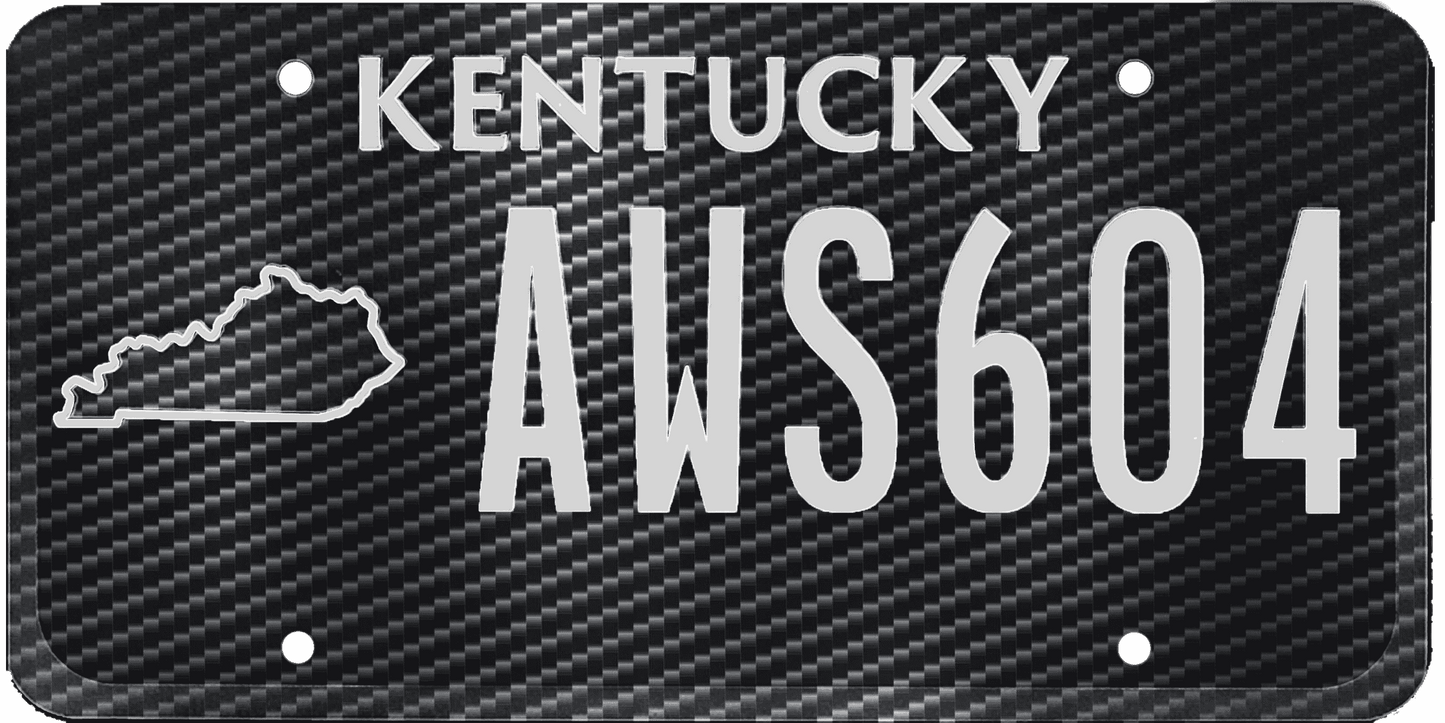 Kentucky License Plate Wrap Kit