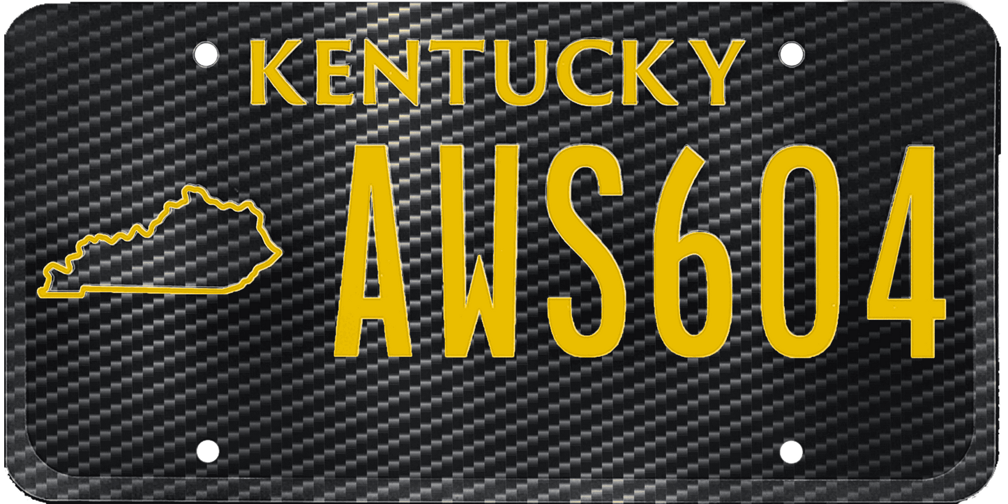 Kentucky License Plate Wrap Kit