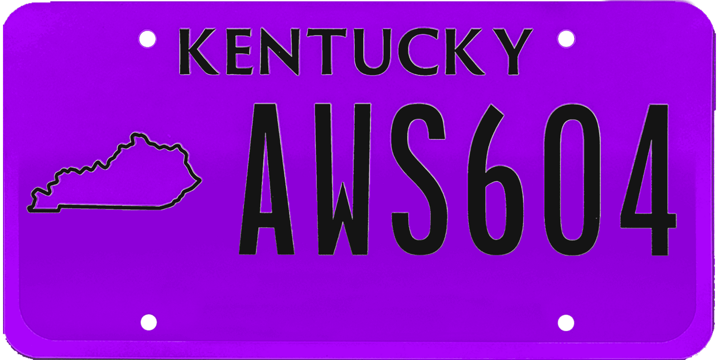 Kentucky License Plate Wrap Kit