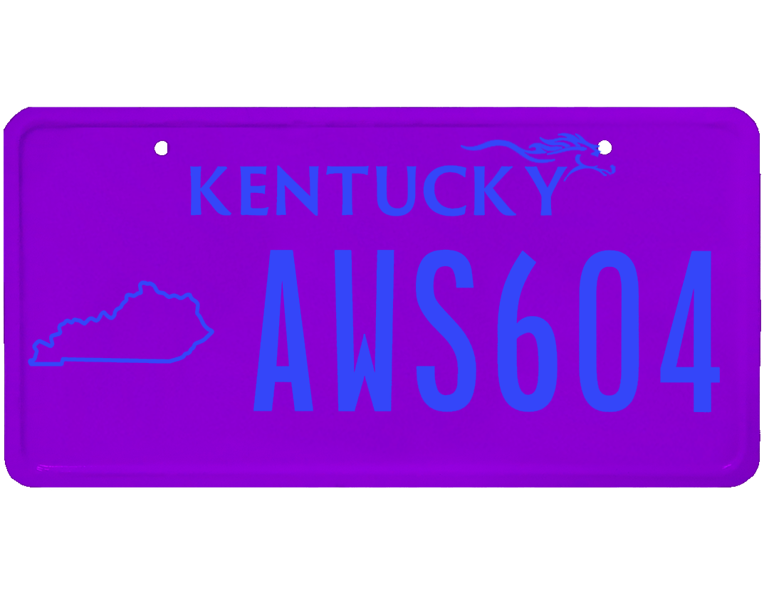 Kentucky License Plate Wrap Kit