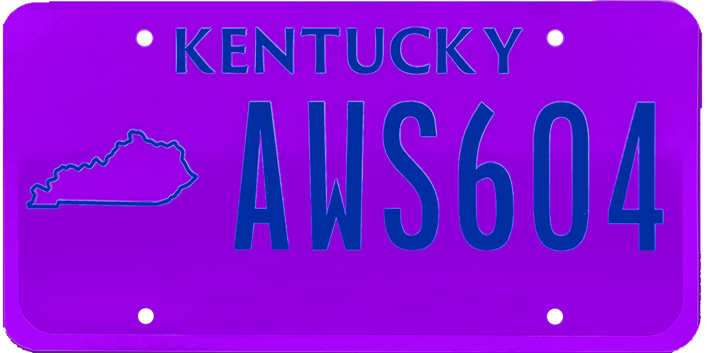 Kentucky License Plate Wrap Kit