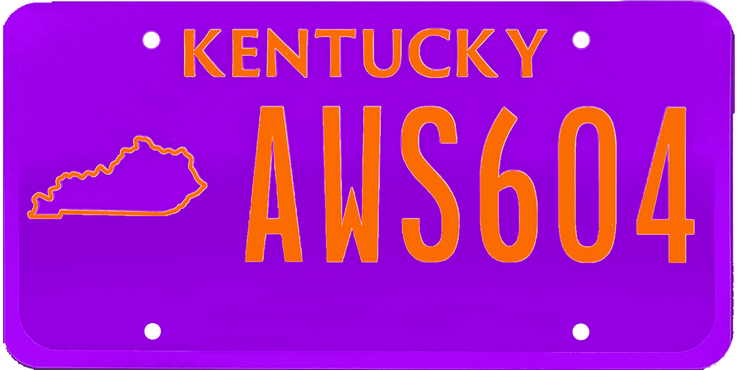 Kentucky License Plate Wrap Kit