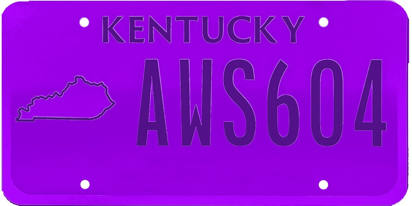 Kentucky License Plate Wrap Kit