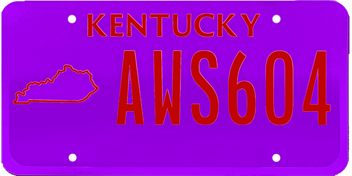 Kentucky License Plate Wrap Kit