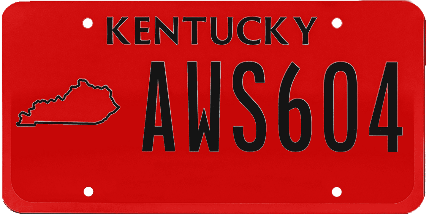 Kentucky License Plate Wrap Kit