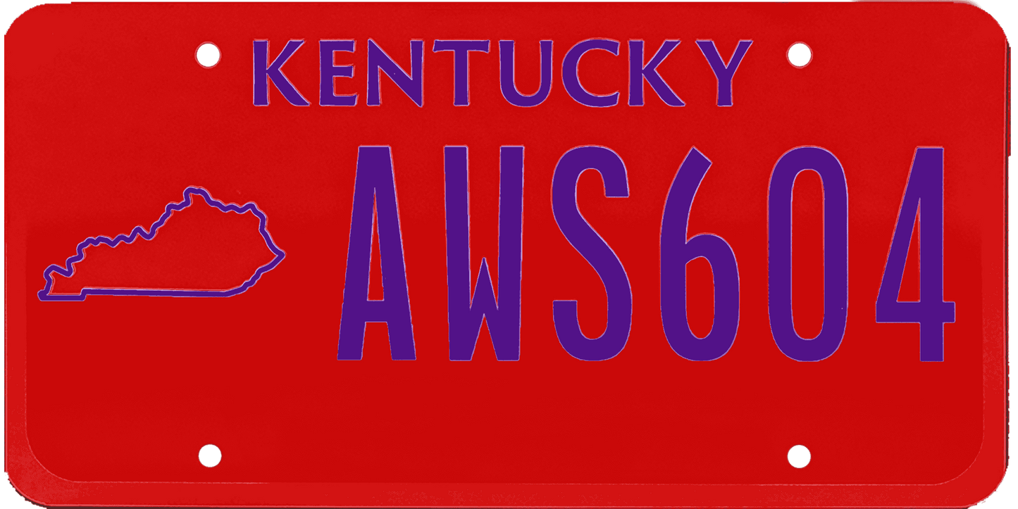 Kentucky License Plate Wrap Kit