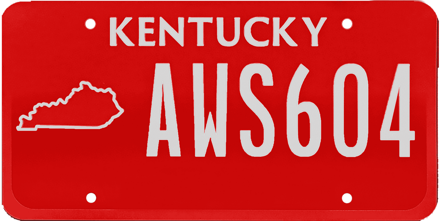 Kentucky License Plate Wrap Kit