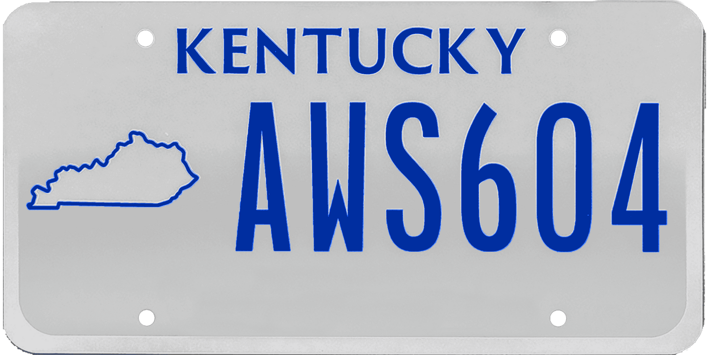 Kentucky License Plate Wrap Kit