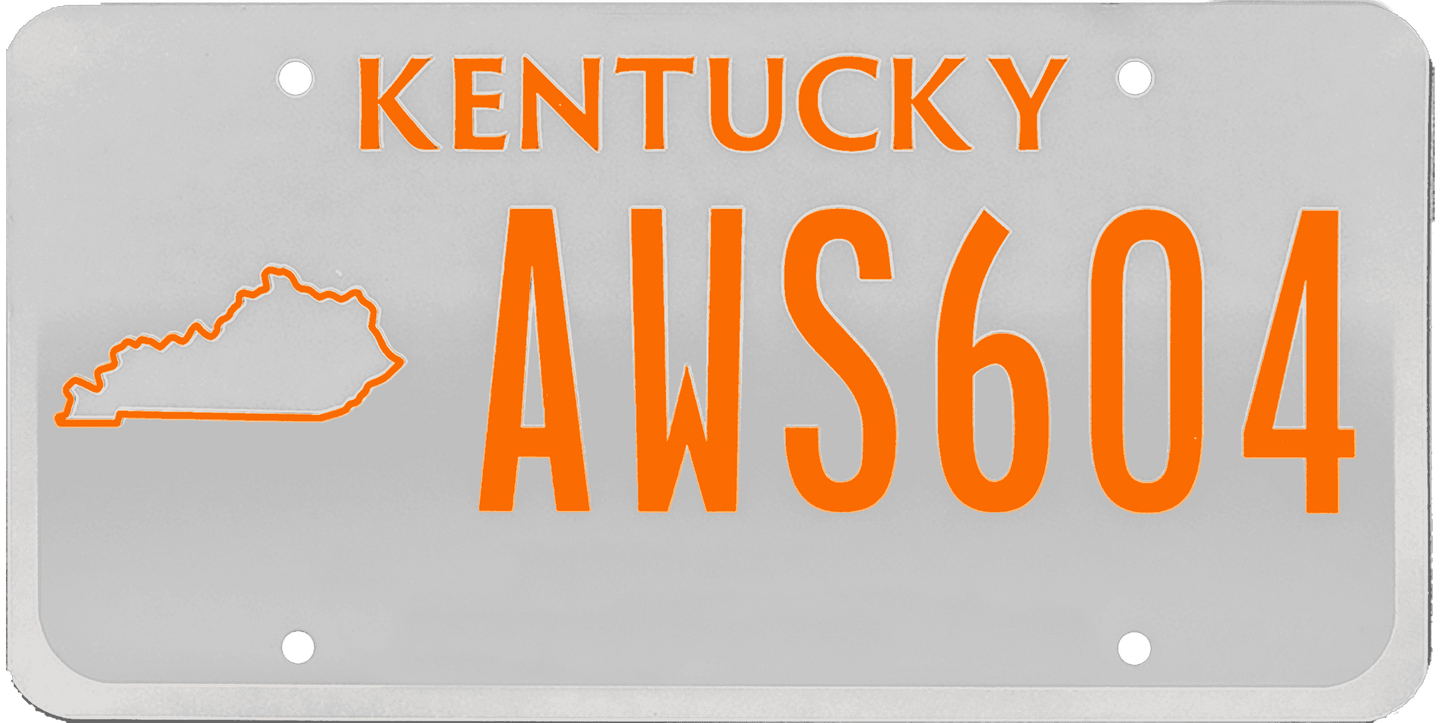 Kentucky License Plate Wrap Kit