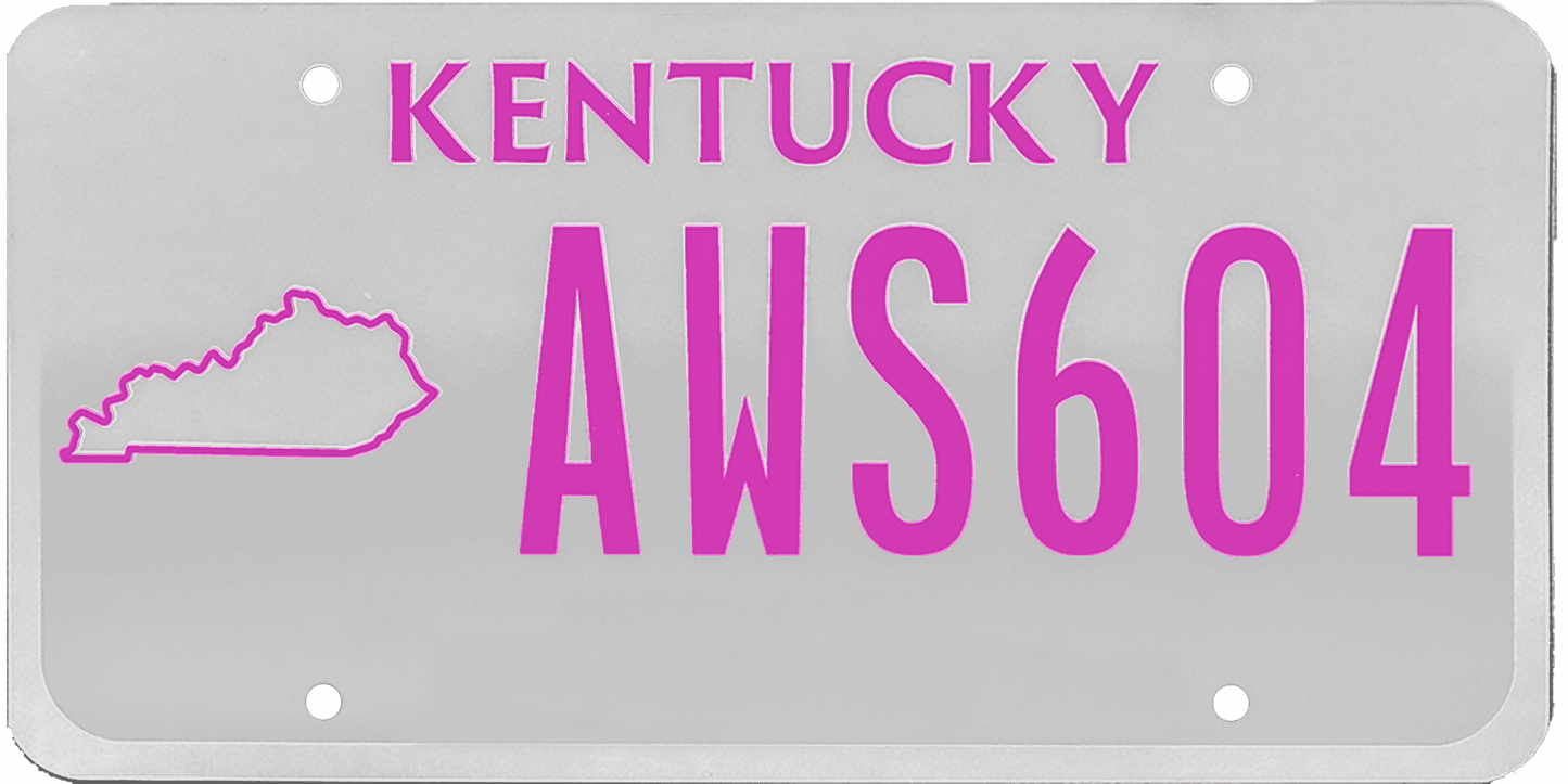 Kentucky License Plate Wrap Kit