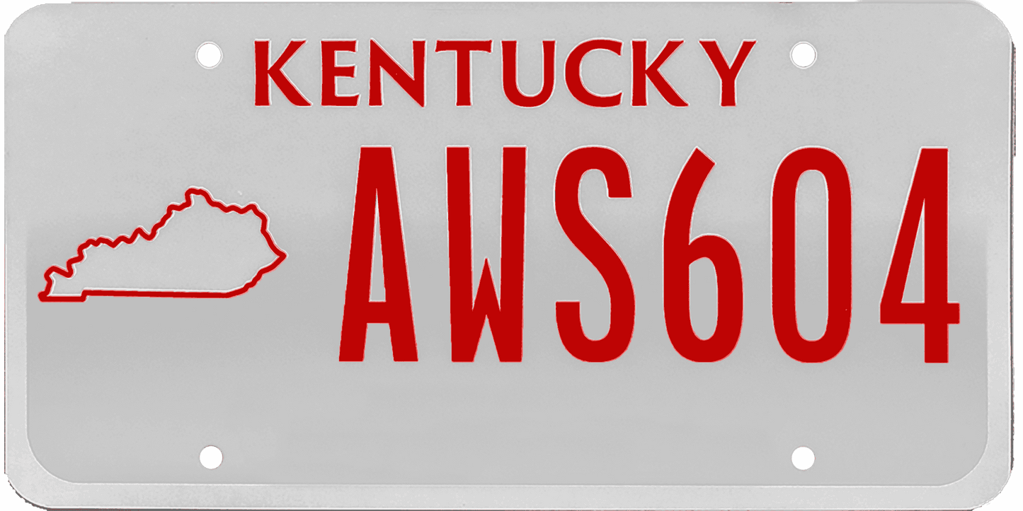 Kentucky License Plate Wrap Kit