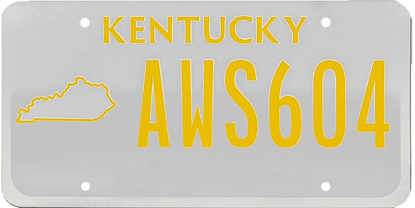 Kentucky License Plate Wrap Kit