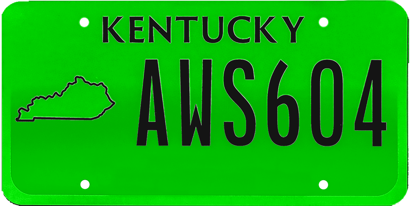 Kentucky License Plate Wrap Kit