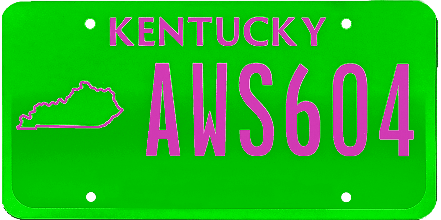 Kentucky License Plate Wrap Kit