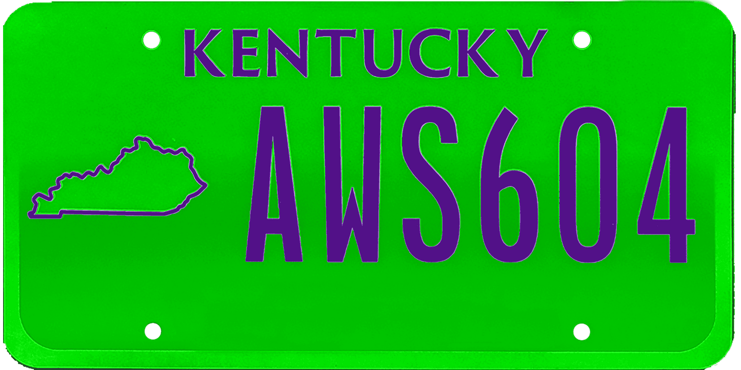 Kentucky License Plate Wrap Kit