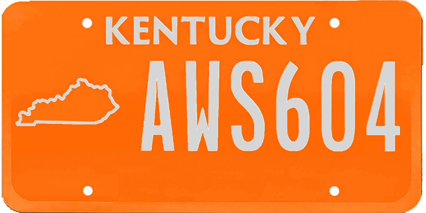 Kentucky License Plate Wrap Kit