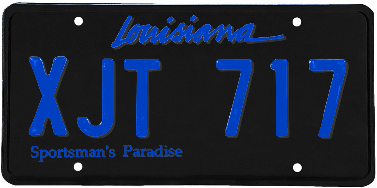 Louisiana License Plate Wrap Kit