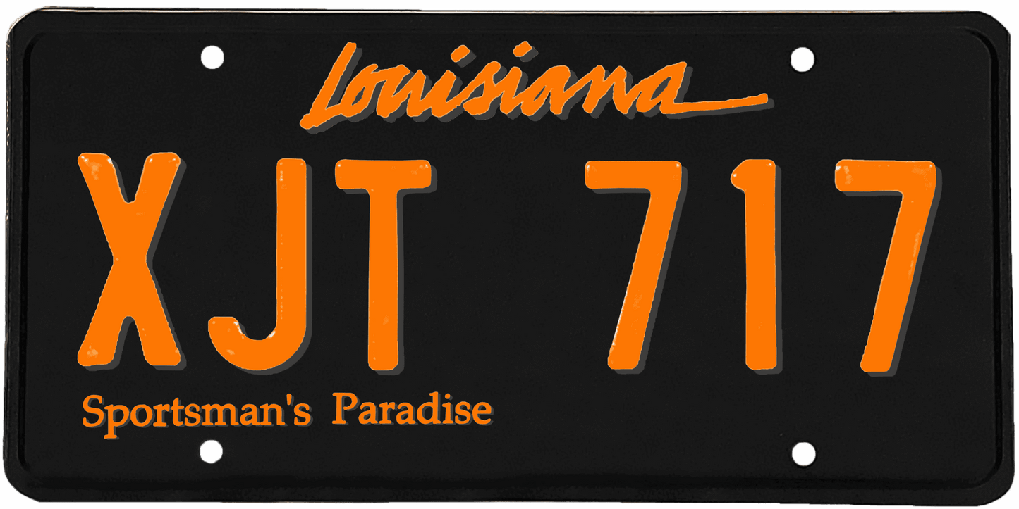 Louisiana License Plate Wrap Kit