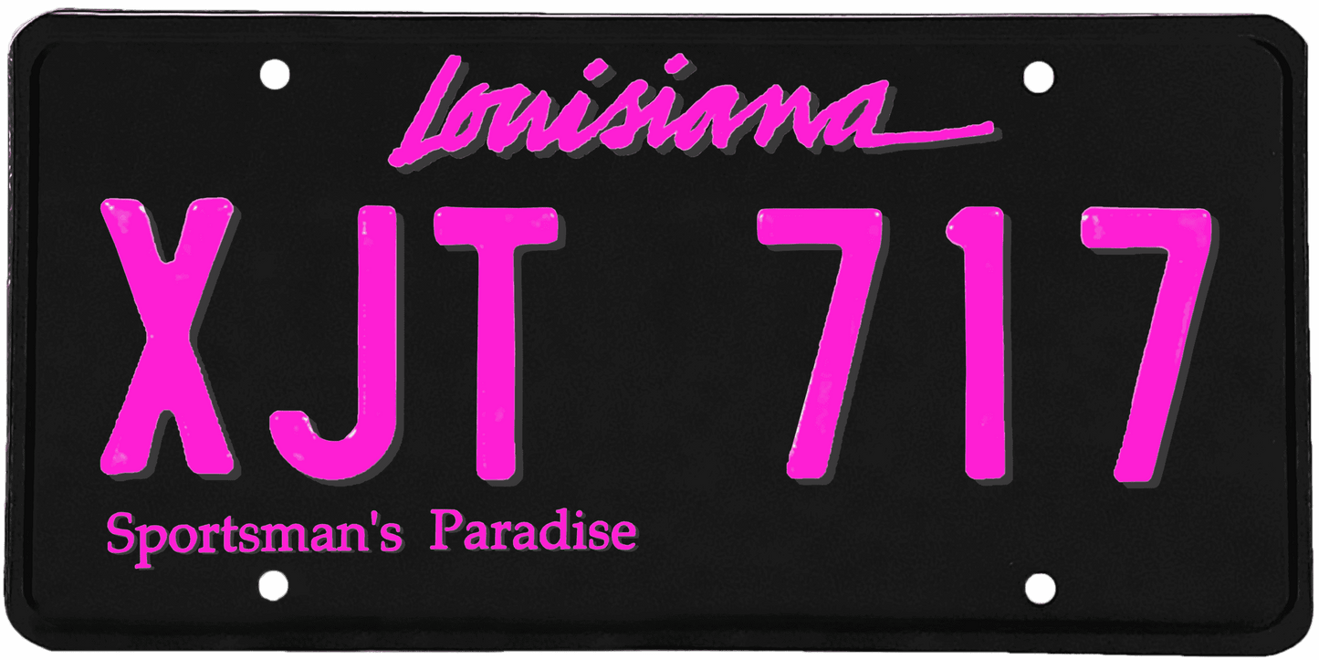 Louisiana License Plate Wrap Kit