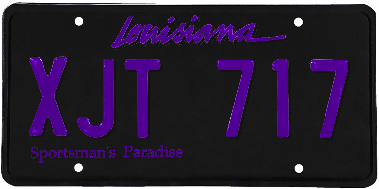 Louisiana License Plate Wrap Kit