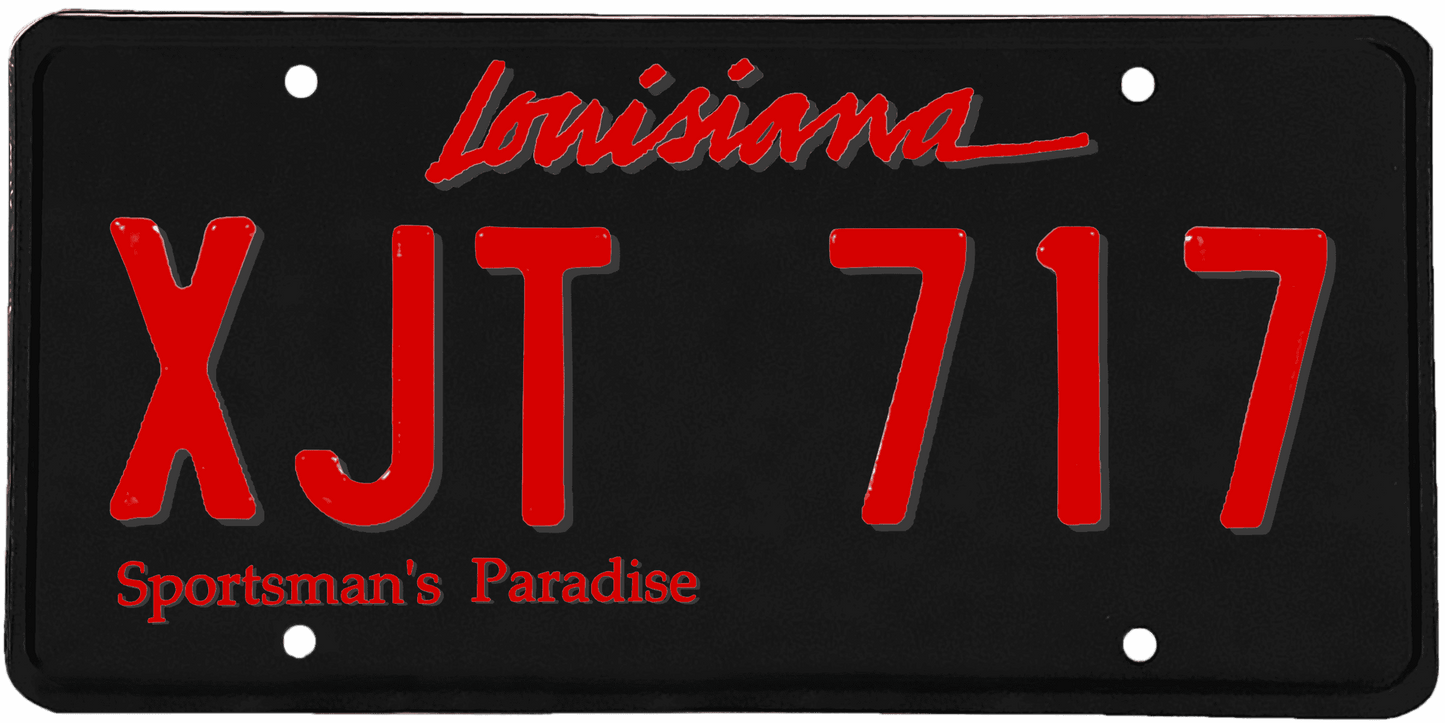 Louisiana License Plate Wrap Kit