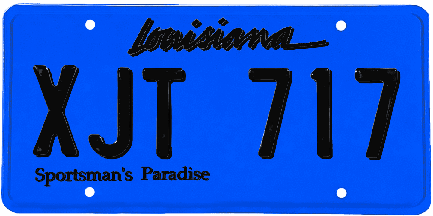 Louisiana License Plate Wrap Kit