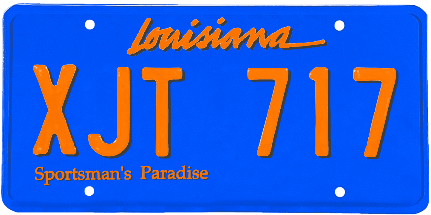 Louisiana License Plate Wrap Kit