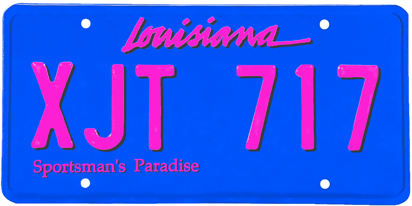 Louisiana License Plate Wrap Kit