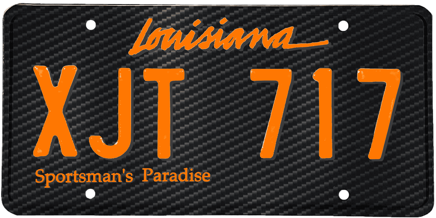 Louisiana License Plate Wrap Kit