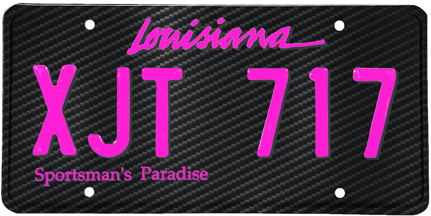 Louisiana License Plate Wrap Kit