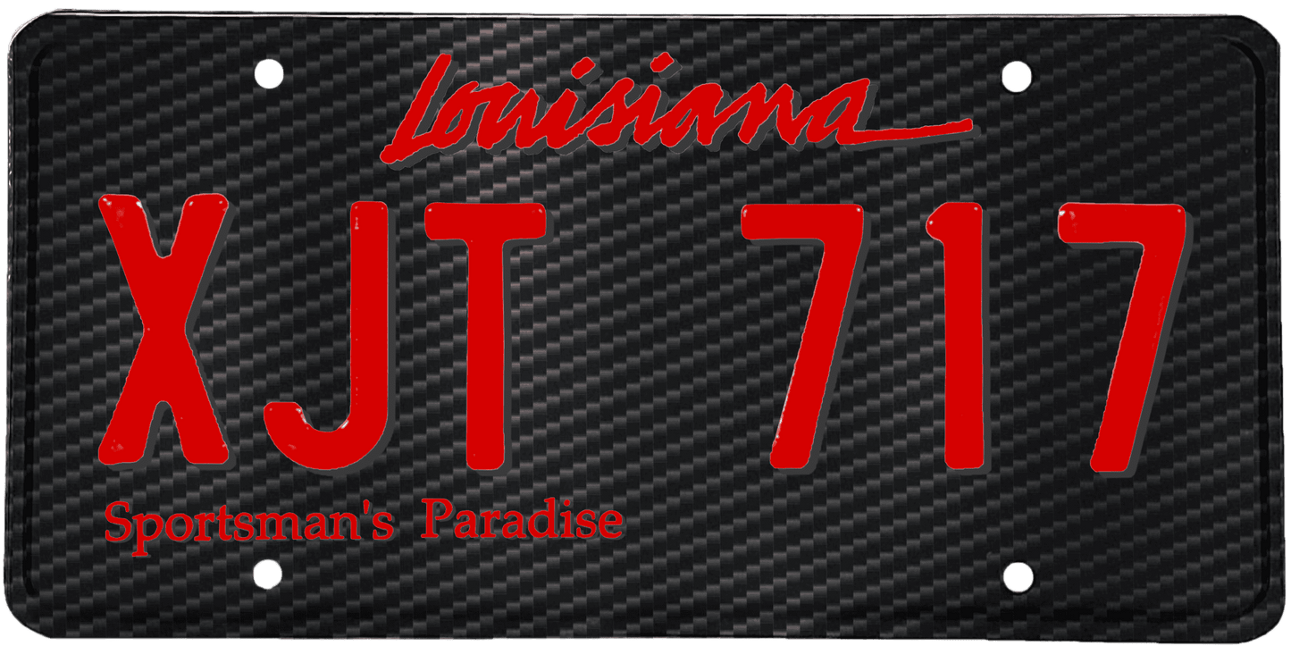 Louisiana License Plate Wrap Kit