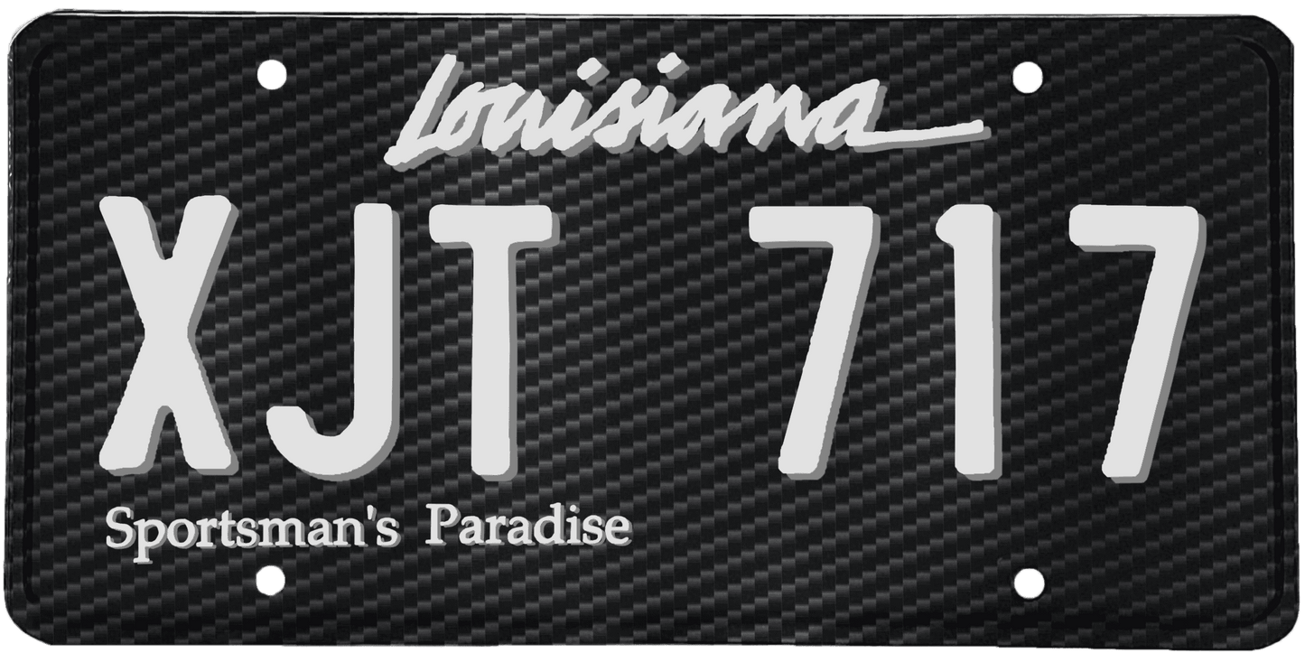 Louisiana License Plate Wrap Kit