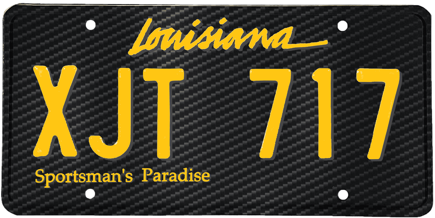 Louisiana License Plate Wrap Kit