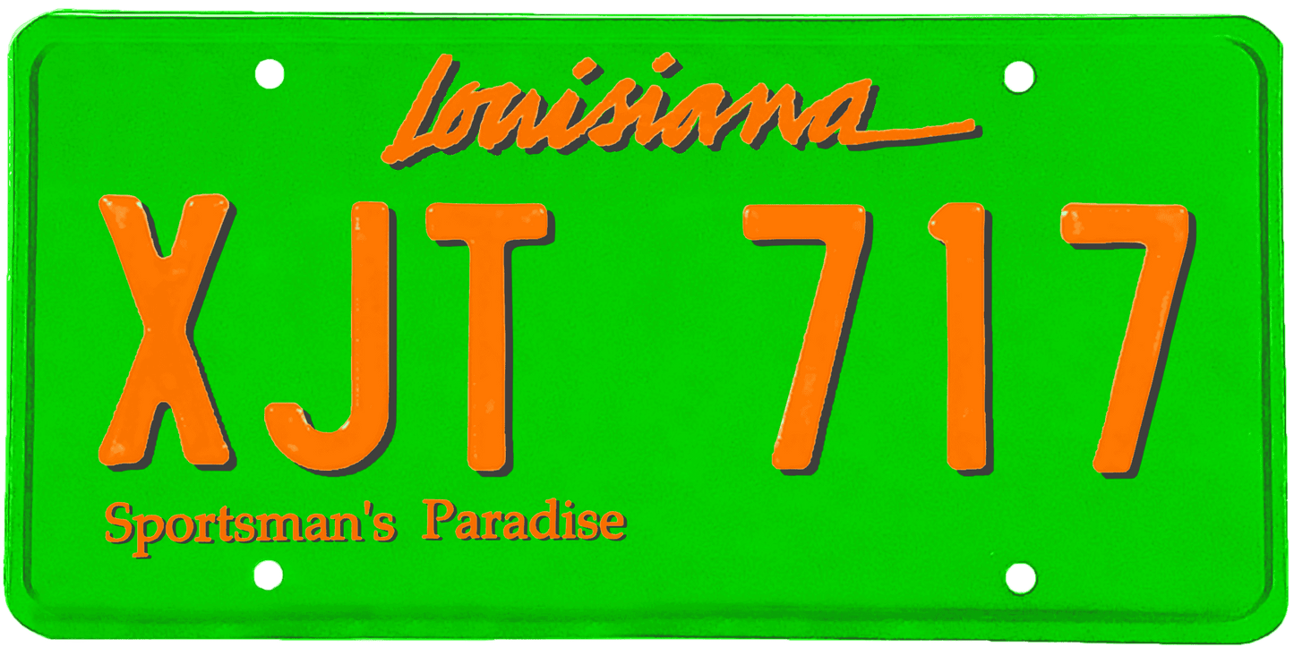 Louisiana License Plate Wrap Kit