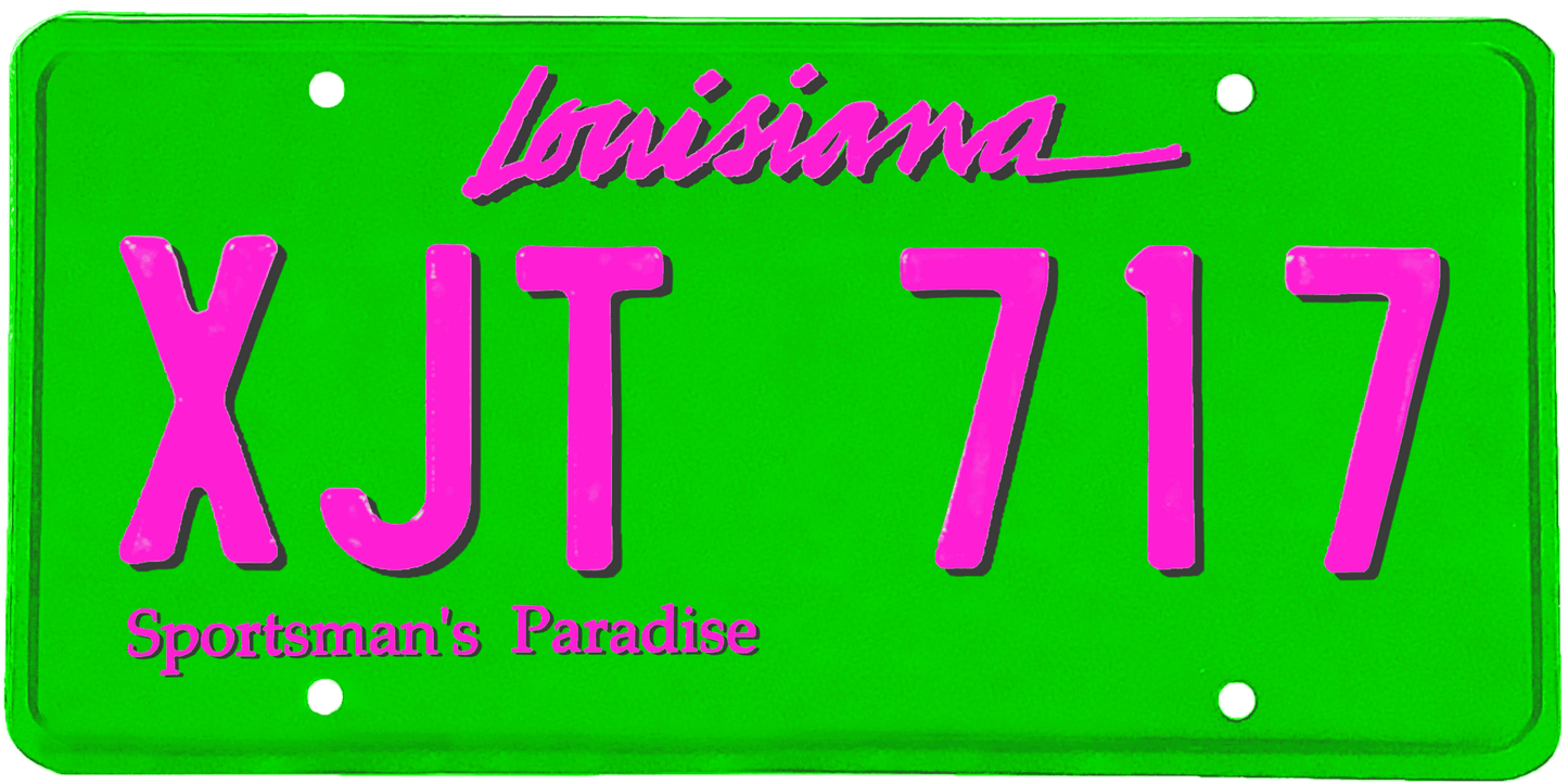 Louisiana License Plate Wrap Kit