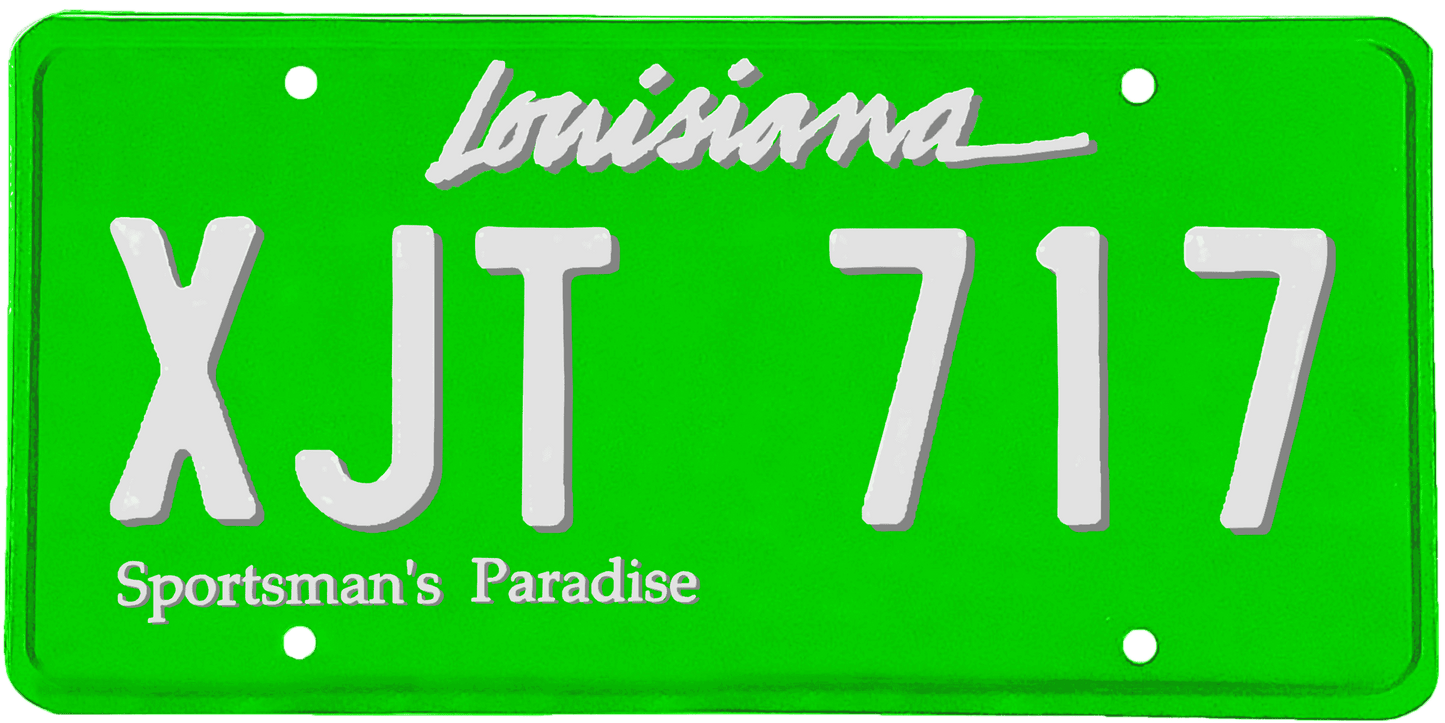 Louisiana License Plate Wrap Kit