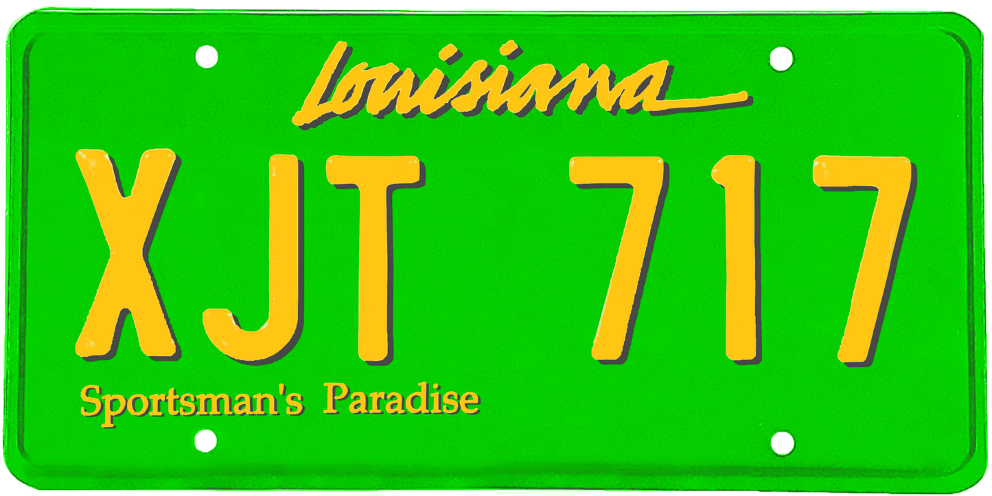 Louisiana License Plate Wrap Kit