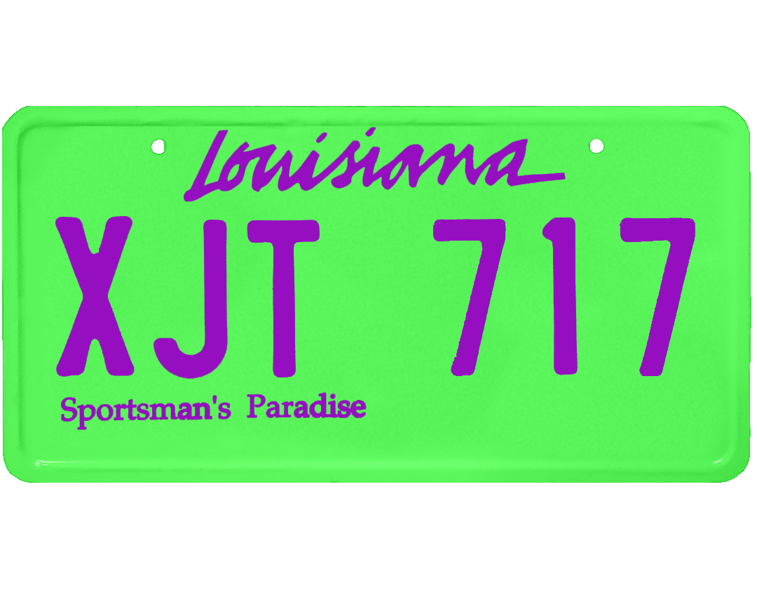 Louisiana License Plate Wrap Kit