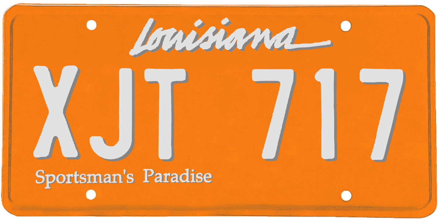 Louisiana License Plate Wrap Kit