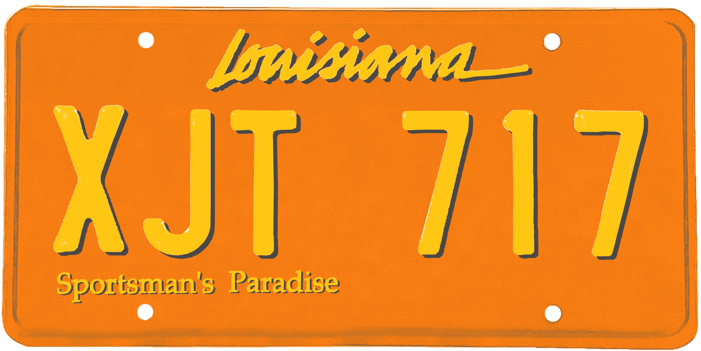 Louisiana License Plate Wrap Kit