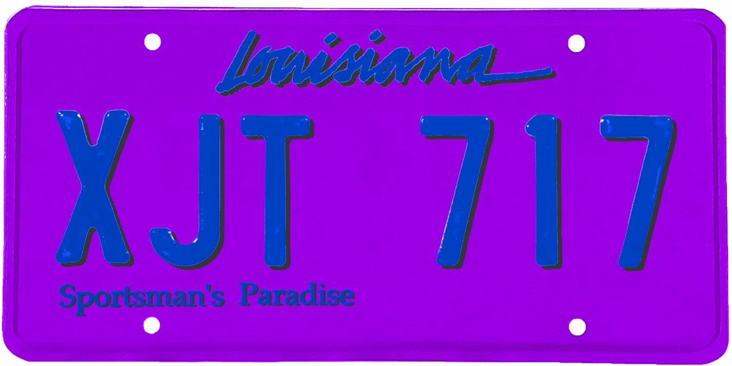 Louisiana License Plate Wrap Kit