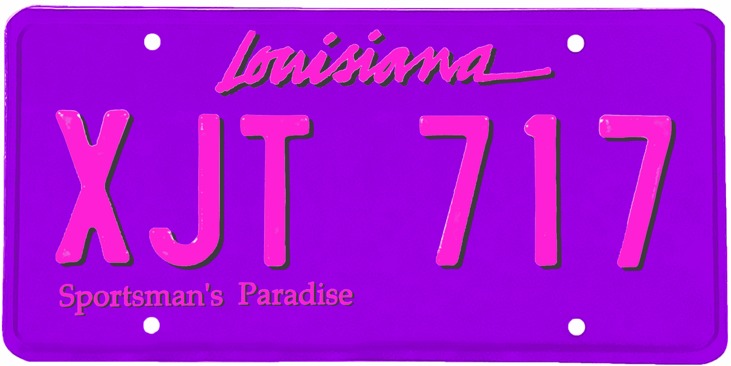 Louisiana License Plate Wrap Kit