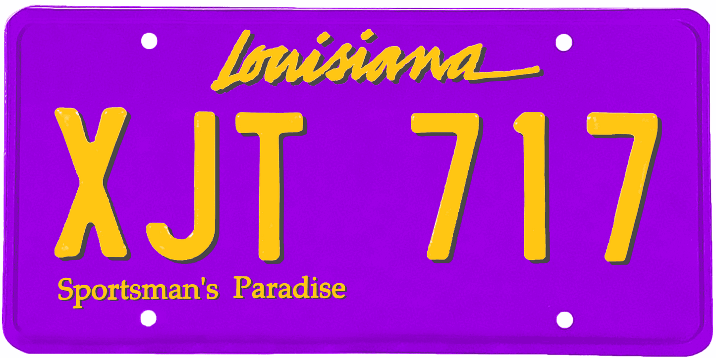 Louisiana License Plate Wrap Kit