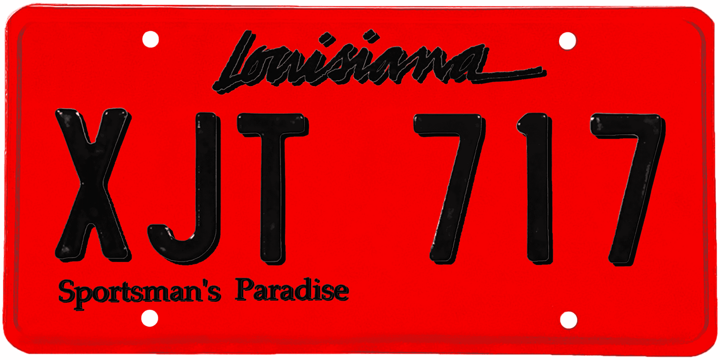 Louisiana License Plate Wrap Kit