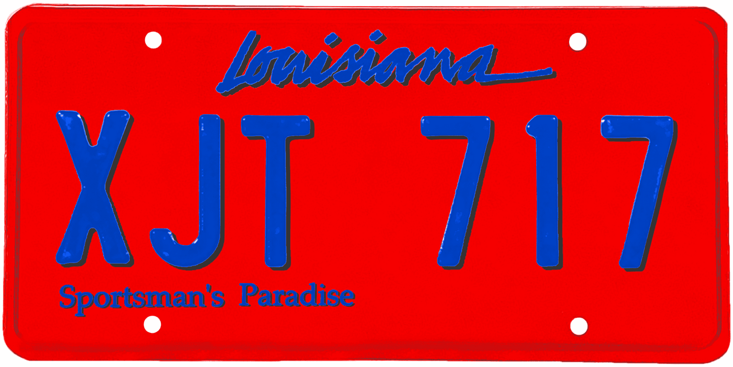 Louisiana License Plate Wrap Kit